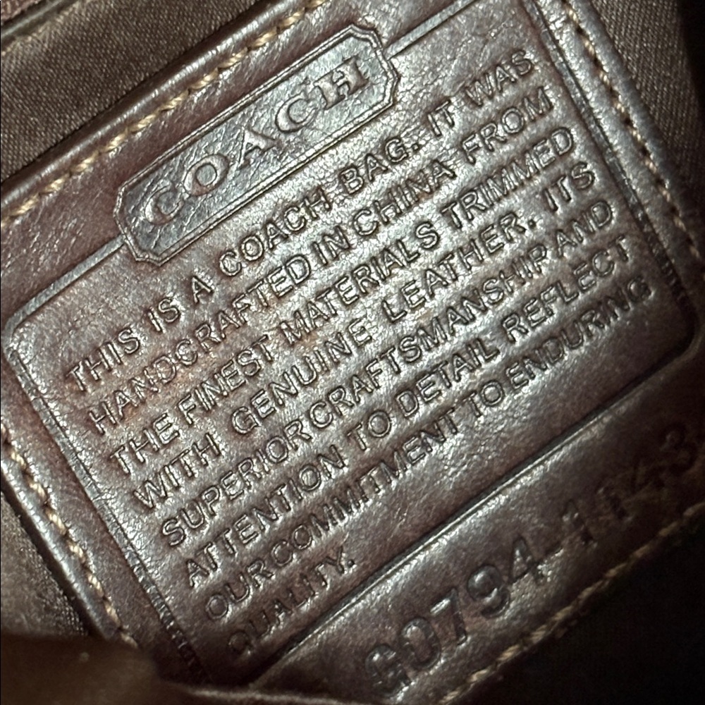 Coach Bleeker mahogany satchel bag 11434. - Picture 8 of 13